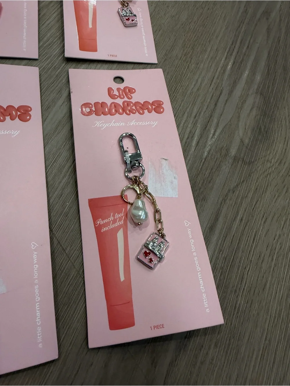 Studio Artifact Lip Charm Keychain Accessory - NWT 4pcs lot